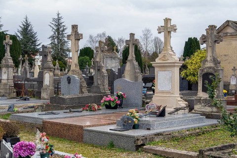 Impressions at the cemetery in Verdun, a large city in the Meuse department in Grand Est,