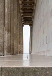 Colonnade at the Walhalla memorial near Regensburg in Bavaria, Gerrmany