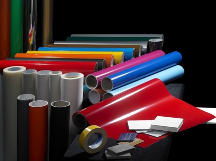 Lots of sign making materials in black back