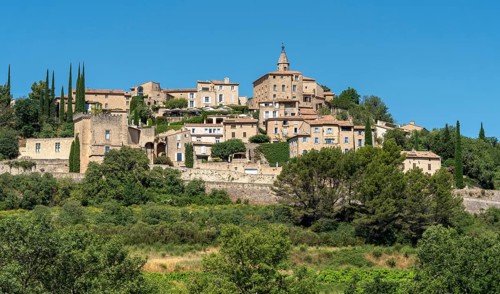 Scenery around Crillon-le-Brave in the Vacluse department in the Provence region of southern France