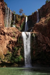 Beautifull cascades of waterfall Ouzoud in Morocco