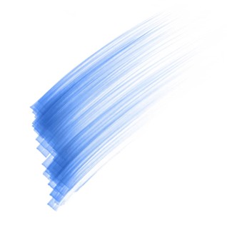 Lots of blue felt tip strokes fading out in white back