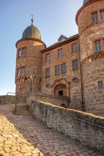 Evening scenery around Wertheim Castle in Southern Germany