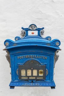 Old mailbox from 1896, post, letter, postcard, mail, Germany