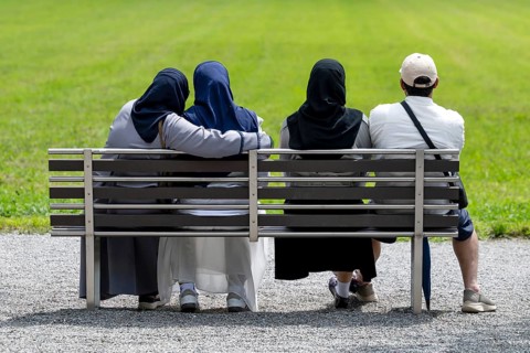 Couples bench, Interlaken, Switzerland
