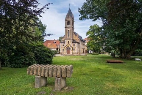 Castle chapel in Sutthausen Manor Park, Osnabrück, Lower Saxony, Germany
