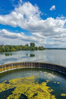 Lippesee near Sande, Paderborn, North Rhine-Westphalia, Germany