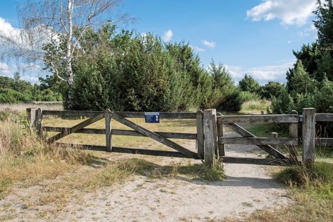 Entrance to the Buurserzand nature reserve, province of Oberjissel, Haaksbergen, Netherlands