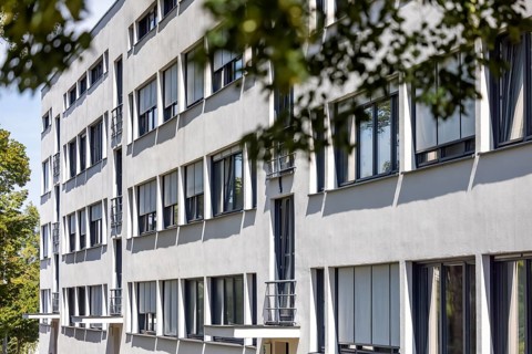 Weissenhof Estate on the Killesberg in Stuttgart. The Werkbund Estate was built in 1927 by the