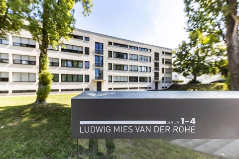 Weissenhof Estate on the Killesberg in Stuttgart. The Werkbund Estate was built in 1927 by the