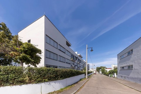 Weissenhof Estate on the Killesberg in Stuttgart. The Werkbund Estate was built in 1927 by the