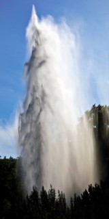 Water features at the large pond with the towering fountain, Bergpark Wilhelmshöhe, UNESCO World