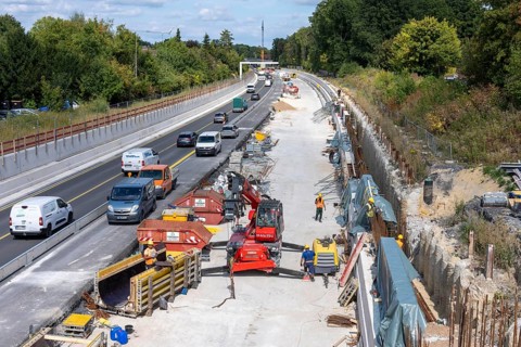 Reconstruction and widening of the B51 federal road, from 2 to 4 lanes, south-east bypass in