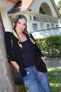 Anouschka Renzi at the press conference on the new season's programme at the palace gardens Theater