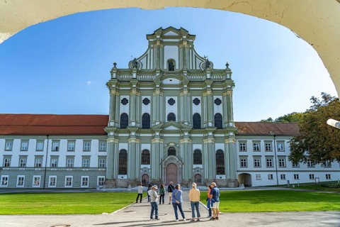 The monastery church of St Mary's Assumption in Fürstenfeldbruck, Bavaria, Germany