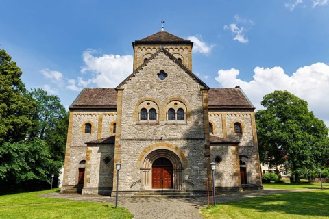 Listed Catholic parish church of St Maximilian, Willebadessen, Höxter, Teutoburg Forest nature park