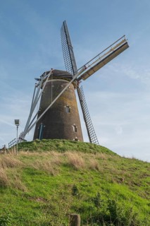 Windmill Windmill 'Prins van Oranje', tower windmill from 1870, Bredevoort, province of Gelderland,