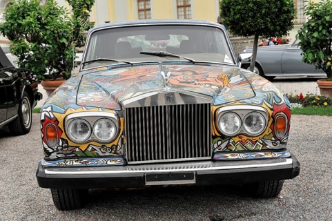 Rolls-Royce Bouchet Silver Wraith II, year of manufacture 1977, classic car, Artistically painted