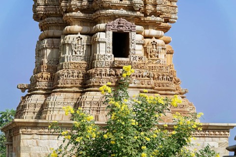 Kota, Rajasthan, North India, Asia, View of an ornate old temple in India, Udaipur
