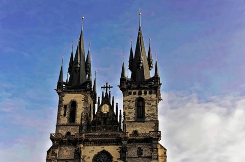 Church of Our Lady in front of Tyn of Prague, Prague, Czech Republic, Europe, Majestic gothic