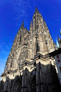 St Vitus or St Vitus Cathedral, Hradcany, Prague, Czech Republic, Europe, Sublime Gothic building
