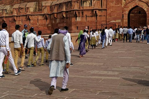 Red Fort, Agra, Uttar Pradesh, India, Group of people walking inside a fort, Jodhpur, Rajasthan,