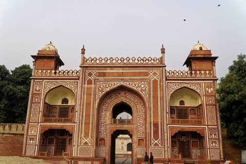 Tomb of Akbar the Great, Sikandra, Agra, Uttar Pradesh, North India, India, Asia, Richly decorated