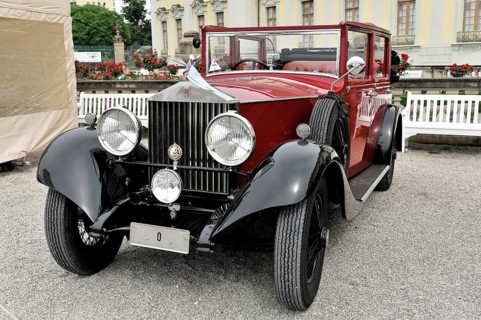 Rolls-Royce RR HP 20 Salmon & Sons red, built in 1927, red classic and elegant vintage car with