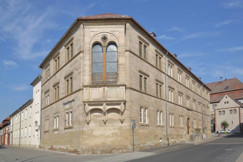 Historic Elisabethaspital, hospital, building, Bad Königshofen, Rhön, Lower Franconia, Franconia,