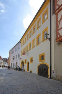 Tourist information centre, historic building, Hauptstraße, Ochsenfurt, Lower Franconia, Franconia,