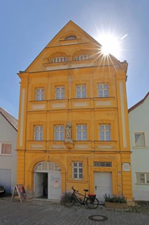 Historical Costume Museum built in 1717 in the backlight, Ochsenfurt, Lower Franconia, Franconia,