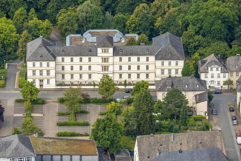Aerial view, labour court Arnsberg, Arnsberg, Ruhr area, North Rhine-Westphalia, Germany, labour