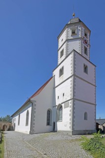 St Nicholas Church built in 1510, Winterhausen, Eibelstadt, Lower Franconia, Franconia, Bavaria,