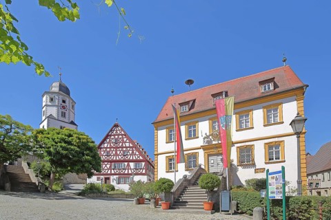 St. Nicholas Church built in 1510, cantor's house built in 1510 and baroque town hall built in 1739