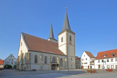 Late Gothic St Kilian's Church, Haßfurt, Lower Franconia, Franconia, Bavaria, Germany