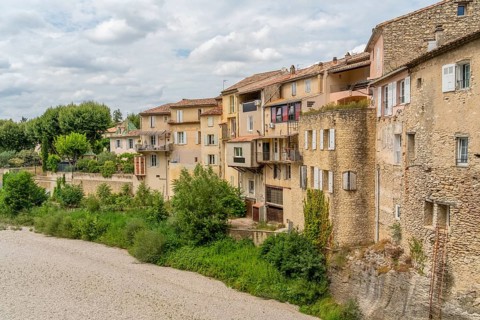 Scenery around Vaison-la-Romaine, a town in the Vaucluse department in the Provence region in