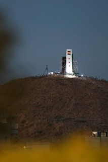The Syrian revolutionary flag is seen raised on top of a flagpole. Aleppo, Syria. July 3, 2024,