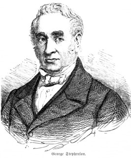 George Stephenson (1771-1848) English engineer and founder of the railway, developer of a steam
