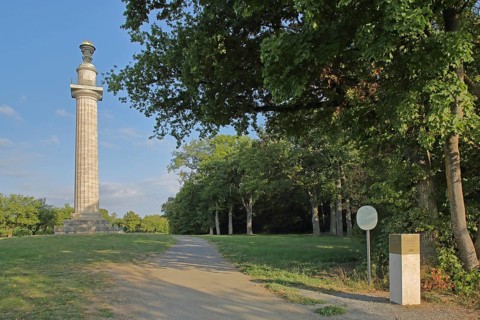 Constitution column built in 1821 and memorial to the Bavarian constitution of 1818, solitary