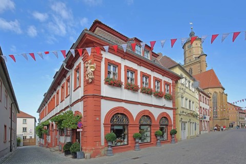 Prince-Bishop's Official Winery and St Bartholomew's, church, historic building, Volkach, Lower