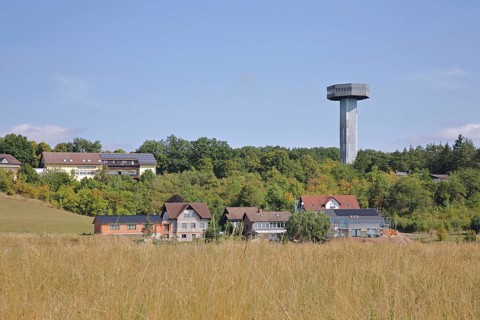 Bayernturm built in 1966 as a border tower on the inner-German border with the GDR, watchtower,