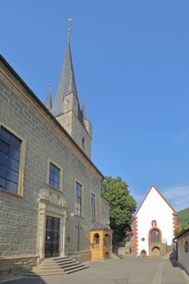 St Michael's Church and Anna Chapel, Zeil am Main, Lower Franconia, Franconia, Bavaria, Germany