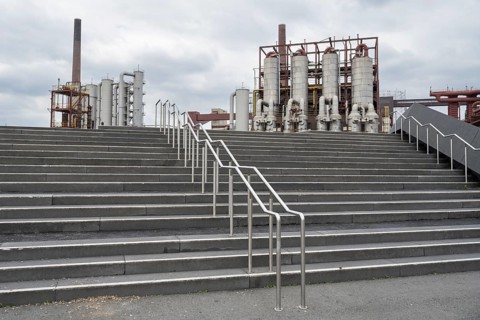 Chemical plant on the site of the coking plant, Zollverein Coal Mine Industrial Complex, UNESCO