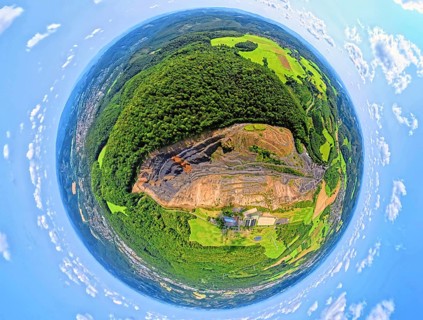 Aerial photo, Lanwehr Quarry Am Langen Stück, Riding and Driving Club Arnsberg und Umgebung e.V.