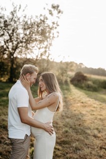 Pregnant, young woman with partner