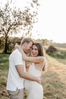 Pregnant, young woman with partner