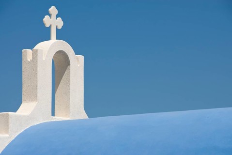 Greek Orthodox Church of Agia Irini on the Cyclades island of Paros, Cyclades, Paroikia, Paros,