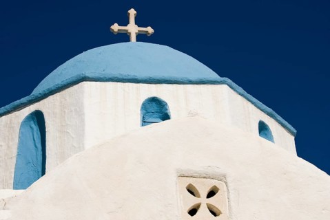 Greek Orthodox church on the Cyclades island of Paros, Cyclades, Paroikia, Paros, Greece