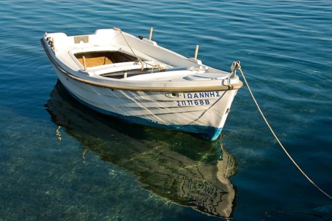 Ship views on the Cyclades island of Milos, Cyclades, Adamas, Milos, Greece