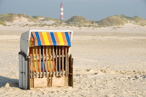 Impressions of the beach in the village of Süddorf on the North Frisian island of Amrum, Amrum,